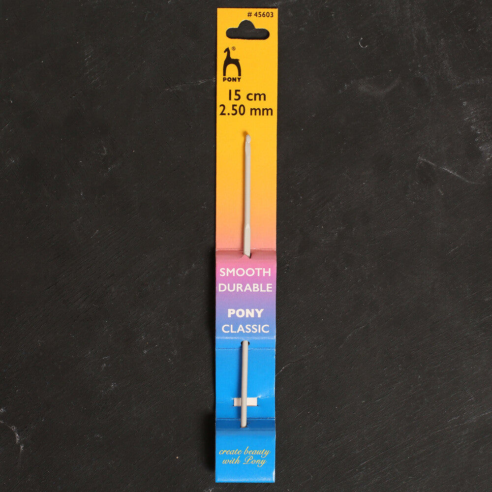 Pony 2.5 mm 15 cm Alüminyum Yün Tığ - 45603